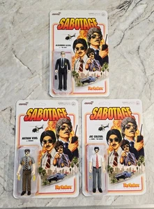 Super7 Beastie Boys Sabotage ReAction Figuren Komplettsatz 3 ungelochte Karten - Bild 1 von 5