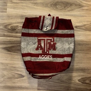 Texas A&M Logo Woven Backpack Maroon & Gray Unbranded - Picture 1 of 4