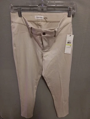 Calvin Klein 踝裤女式 4 码黑色弹力腰围全新带标签 — 第 1/4 张图片