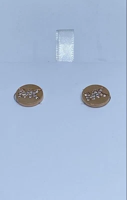 Aretes redondos Michael Kors tono oro rosa circonita cúbica 3,7 g Foto 1 de 4