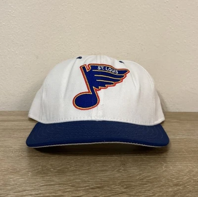 VTG St Louis Blues Double logo Annco Nhl Hockey Hat Cap Made In USA Sz 7 1/4 - Image 1 of 4