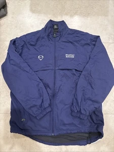 VintageNike Soccer Jacket 90s Y2K Arizona Wildcats Zip Lined Mens Player Worn L - Picture 1 of 4