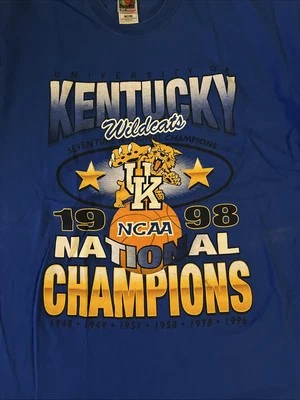 Kentucky Wildcats Uk Vintage T Shirt XXL NCAA 1998 - Изображение 1 из 4