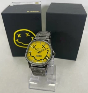 Nixon x Nirvana Sentry Wobble Yellow Smiley Face Watch - NWT - Picture 1 of 7