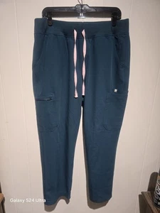 NEW Figs Green Technical Collection Scrub Pants Drawstring 27" Inseam XL - Picture 1 of 4