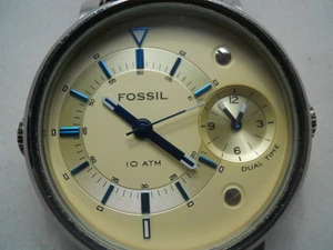 Fossil men's brown leather,quartz,battery & water resistant Analog watch.Fs-4338 - Picture 1 of 12