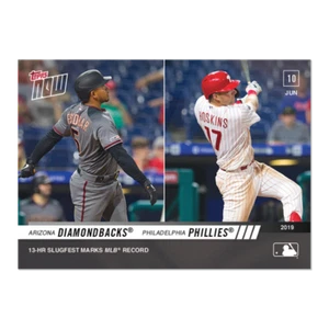 2019 Topps Now #358 Arizona y Philadelphia estableció récord MLB con 13 horas en un juego - Imagen 1 de 2