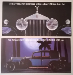 Rolls-Royce Phantom I 1929 Cab de Ville: 2 Brochures FRANKLIN MINT (en français) - Foto 1 di 4