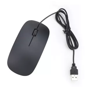 Wired USB Optical Mouse For PC Laptop Computer Scroll Wheel Black Mouse Mice - Picture 1 of 8