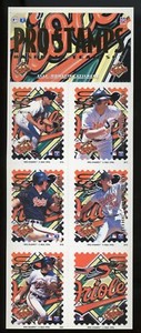 1996 Pro Stamps Baltimore Orioles Team Set Cal Ripken Jr. Mike Mussina Bonilla