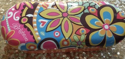 Brighton Floral Caja de Lata Gafas de Sol Estuche Colores Brillantes Foto 1 de 3