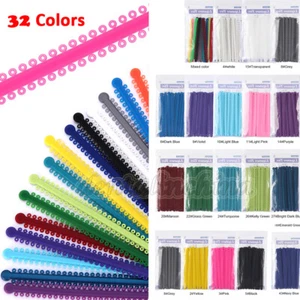 1000pcs Long Colored Dental Ligature Rubber Ties Bands Brace Orthodontic Elastic - Picture 1 of 61