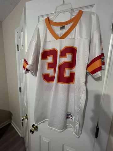 Vintage Eric Rhett Tampa Bay Buccaneers Creamsicle Jersey Wilson L Cover