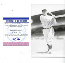 Dave Harris Washington Senators Baseball Autographed Rowe Postcard Photo PSA COA