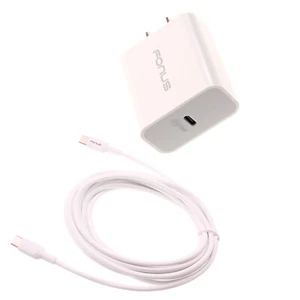 18W PD Home Charger Fast Type-C 10ft Long Cable Quick Power for SmartPhones - Picture 1 of 7