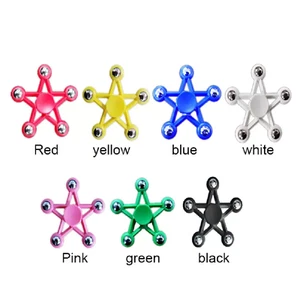 Giocattolo Fidget Spinner EDC a cinque stelle allevia lo stress - 1 volta con colore e design casuali - Foto 1 di 8