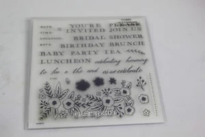 CTMH Close to my Heart Acrylix Stamps Let's Celebrate D1830 New - Picture 1 of 2