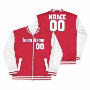 Personalized Kids Bomber Varsity Jacket – Custom Football Toddler Top with Name - Picture 1 of 112