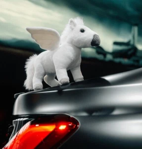 NEW BMW PLUSH PEGASUS UNICORN SOFT TOY MASCOT WHITE 80455A7E4B6 - Picture 1 of 3