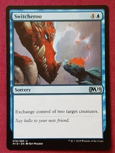 Magic The Gathering 2019 Core Set M19 Switcheroo tarjeta azul Magic The Gathering - Imagen 1 de 2