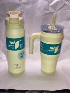 Reduce Travel Bottle & Mug Set (Hydrate Pro & Cold1) 24oz French Vanilla - Picture 1 of 9