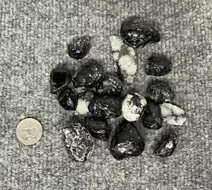 Natürlicher Obsidian Rohstein Felsen Konvolut - Bild 1 von 3