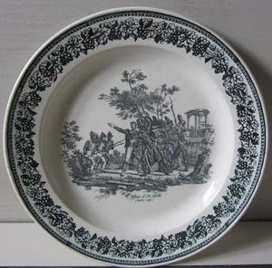 Antiker Dekoteller Keramik von CREIL Teller - Militär - Bild 1 von 1