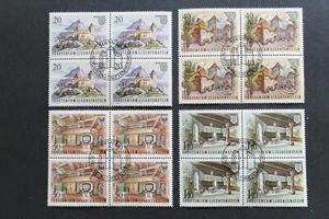 Liechtenstein Minr. 780-783 Blocco da Quattro Timbrato (Ah 175) - Foto 1 di 1