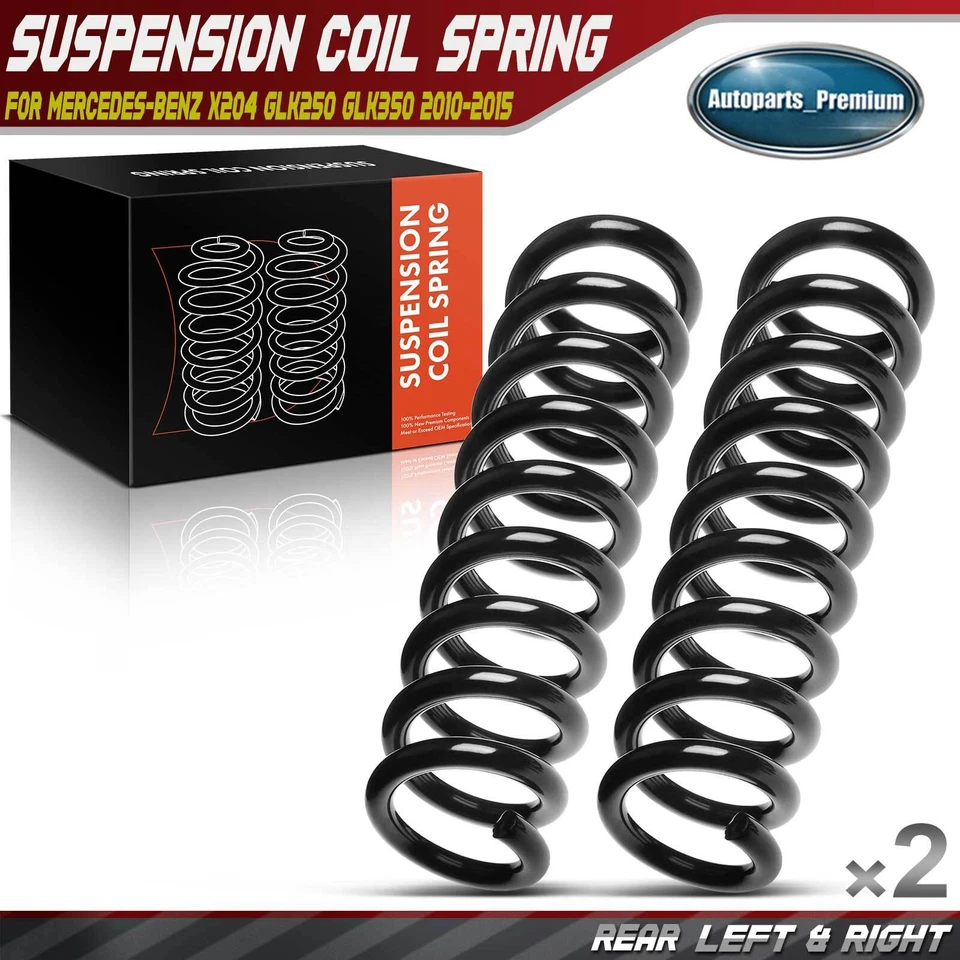 2x Mola helicoidal traseira esquerda e direita para Mercedes-Benz X204 GLK250 GLK350 2010-2015 - Imagem 1 de 4
