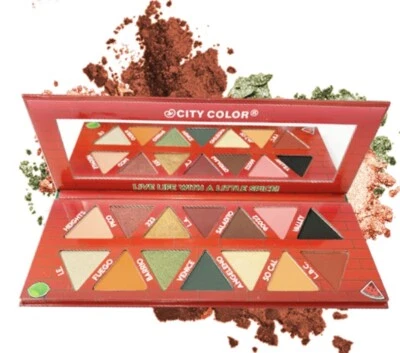 city colors LA SANDIA EYESHADOW PALETTE 14 Shades Highly Pigmented NIB Sealed - Image 1 of 3