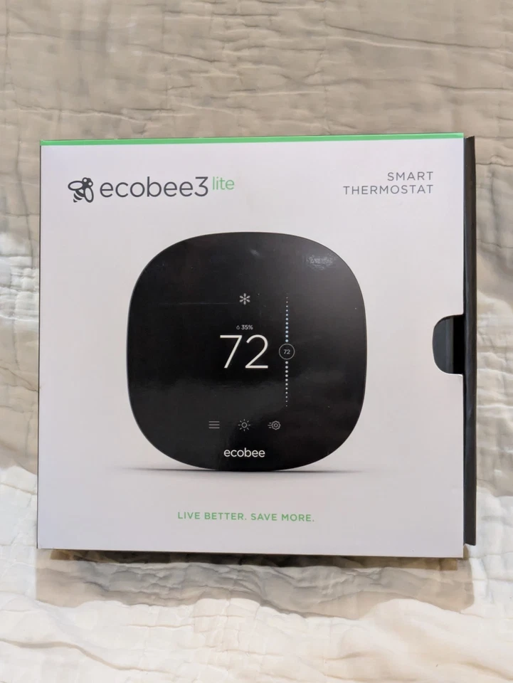 ecobee3 lite Smart Thermostat - Black (EB-STATE3LT-02) - Image 1 of 2
