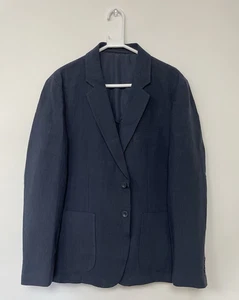 Percival Men's Tailored Linen Blazer 100% Linen Navy Size 42R PM-TLB259442 - Picture 1 of 13