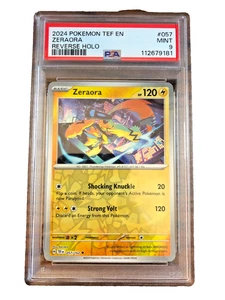 Holograma inverso Zeraora poco común #057 - PSA COMO NUEVO 9 - 2024 Fuerzas temporales - Pokémon - Imagen 1 de 3