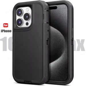 For iPhone 11 12 13 14 15 16 Pro Max Shockproof Defender Heavy Duty Case Cover - Photo 1 sur 14