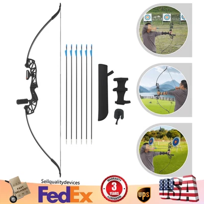 Kit de arco recurvo de 40 libras Juego de arco recurvo de derribo Kit de flechas Arco para diestros Foto 1 de 4