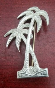 Vintage Sterling Silber Palmen Anstecknadel Brosche - Bild 1 von 7