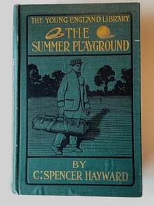 Antique 1902 Sports Book ~ Golf, Tennis, Cricket, Croquet ~ Color Plates ~ Gilt - Imagen 1 de 23
