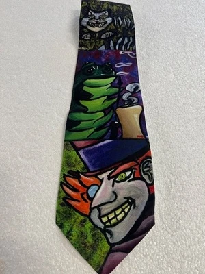 Corbata Zazzle Alicia en el País de las Maravillas Gato de Cheshire Sombrerero Loco Rana Lacayo Novedad Cuello Foto 1 de 2