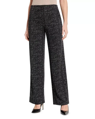 NIC+ZOE Women's Pants Sz XS Dotty Grid Wide Leg - Image 1 of 4
