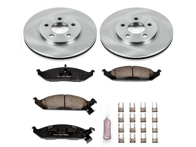 Kit de pastillas de freno delanteras y rotor para Chrysler Cirrus 1995-2000 1996 1997 FP123NM Foto 1 de 1