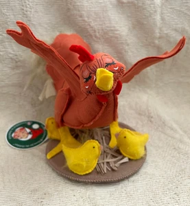 Annalee Exclusive 6 Inch Mother Hen Chicken & Chicks-Made In 2023-Only 250 Made - Picture 1 of 5