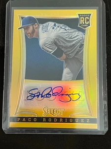 Paco Rodriguez 2013 Select Rookie GOLD Auto (RC) #16/25 - Los Angeles Dodgers - Picture 1 of 2