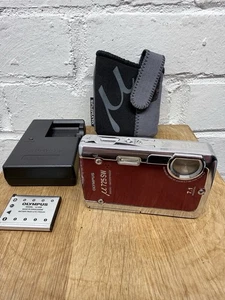 Olympus Mju 725 SW 7.1MP Shock Waterproof Digital Camera RED - Tested - Picture 1 of 8