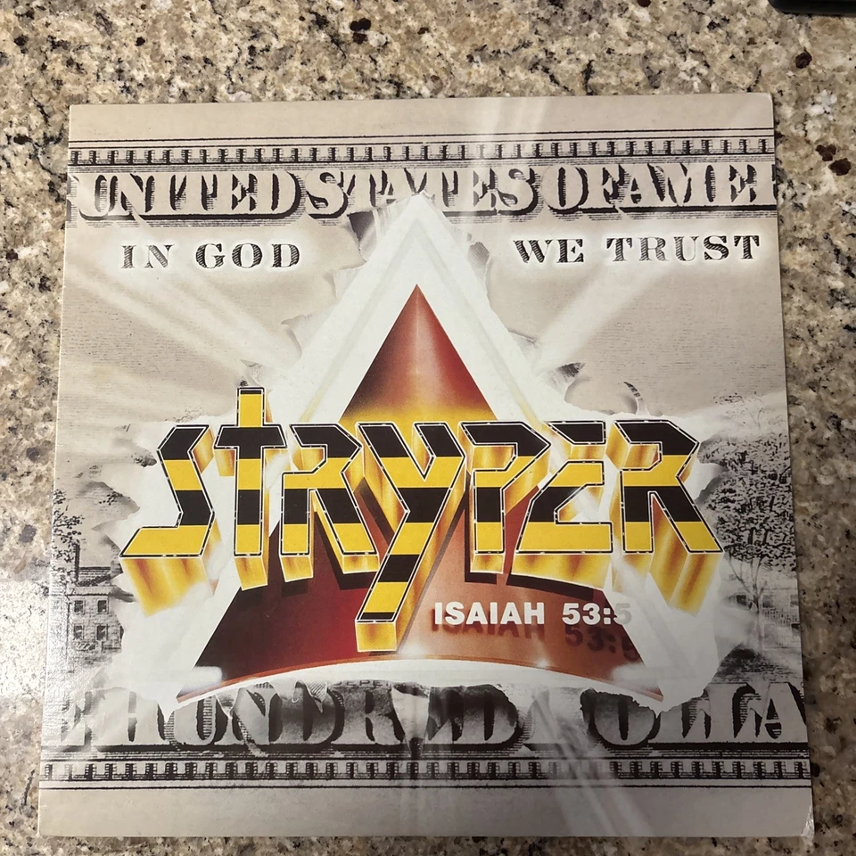 Stryper "In God We Trust" Vinyl LP w/ OIS/Insert/Merch Form1988 Enigma D1-73317 - Image 1 of 4