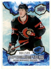 2021-22 Premieres Jacob Bernard-Docker 004/599 Ottawa Senators #197 - Picture 1 of 2