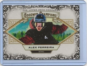 2025 Alex Ferreira Goodwin Champions Glossy Black Skiing #82 - Picture 1 of 2