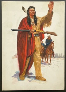 Rino Albertarelli - Originalillustration - Sioux - Nase durchbohrt - Chef Joseph - Bild 1 von 3