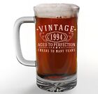 Vintage 1994 Etched 16oz Glass Beer Mug - 30th Birthday Gifts for Men - Cheer...
