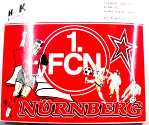 RARITÄT ! Aufkleber Spieler ca.10,5x7cm 1.FC Nürnberg Fussball Fanartikel - Bild 1 von 1