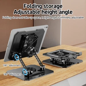 Two-in-one Multifunctional Laptop Tablet Cooling Fan Bracket With Adjustable - Photo 1/14